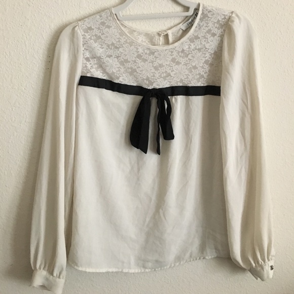 Forever 21 Blouse with Bow - Picture 1 of 7
